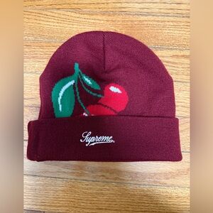 Supreme Burgundy Cherry Beanie